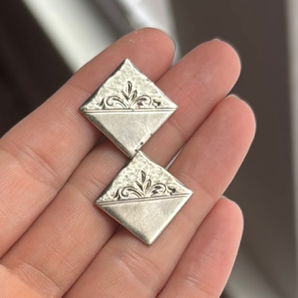 Sterling Silver 925 antique cuff links